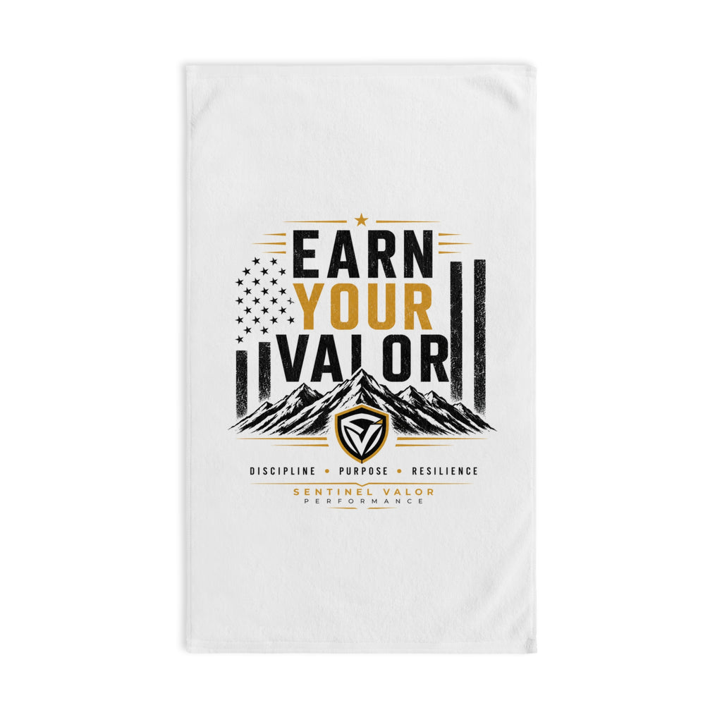 Earn Your Valor Gym Towel | 28” x 16” Hand Towel