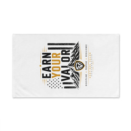 Earn Your Valor Gym Towel | 28” x 16” Hand Towel